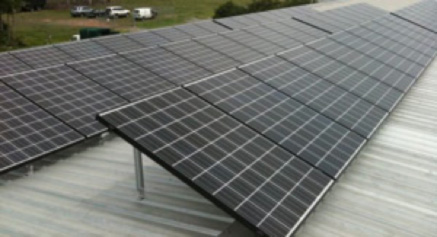 Solar panels on our roof